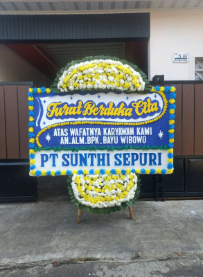 Papan Bunga Duka di Pepera